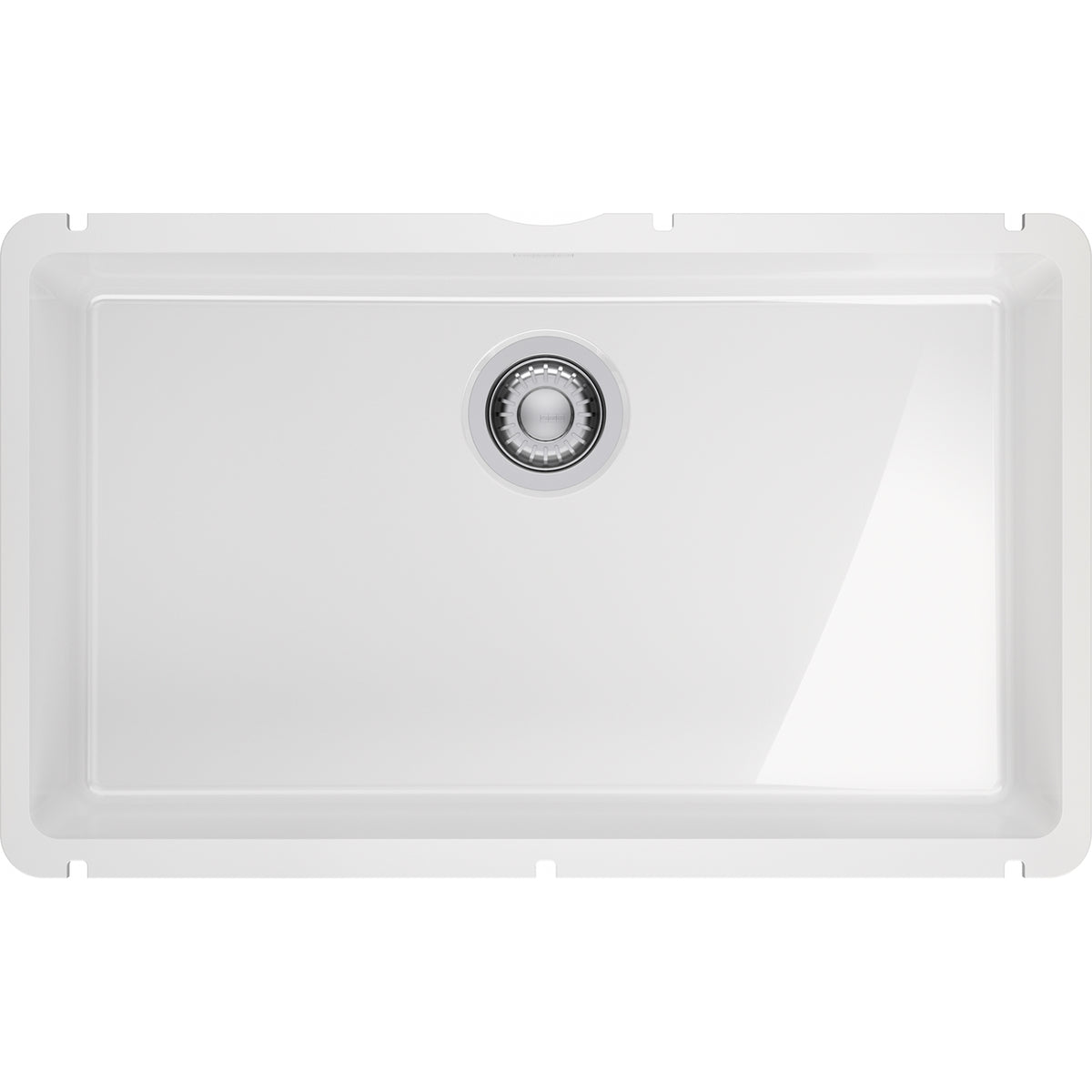 Franke KubusX 29.3" undermount fireclay kitchen sink KXK11028-GWH