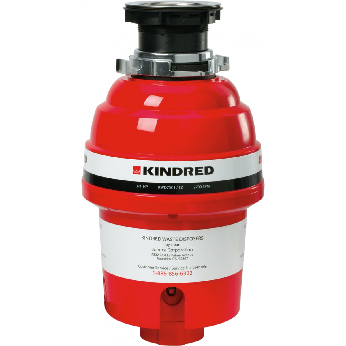 Kindred 3/4 HP food waste disposer KWD75C1-EZ