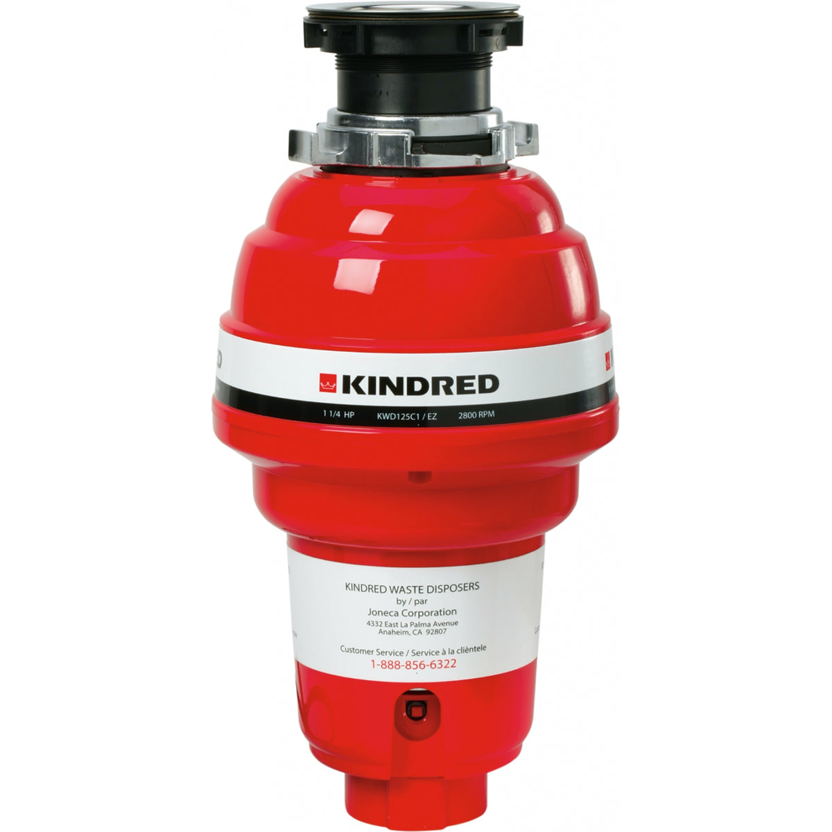 Kindred 1-1/4 HP food waste disposer KWD125C1-EZ