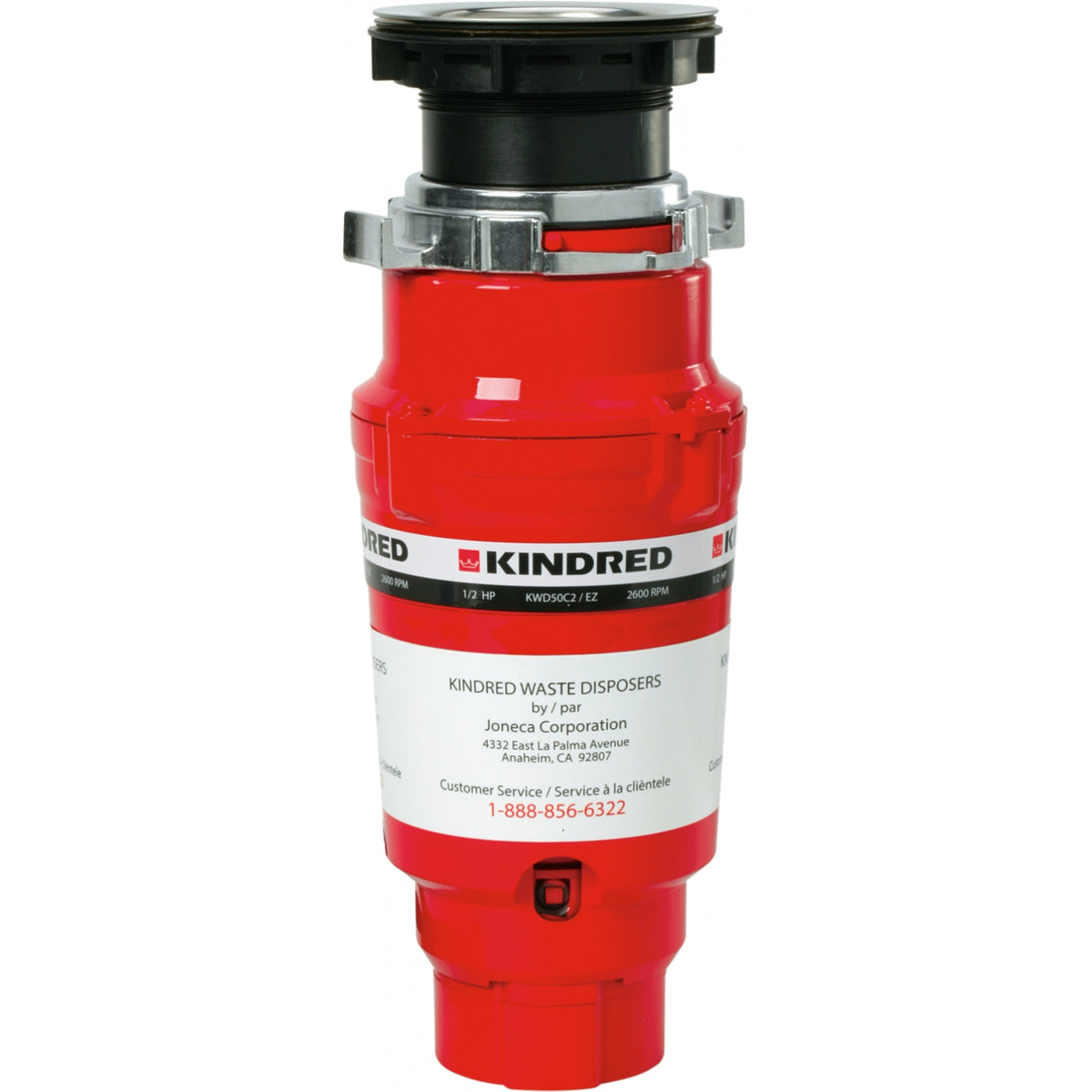 Kindred 1/2 HP food waste disposer KWD50C2-EZ