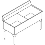 Franke Commercial scullery sink SDL2448-1