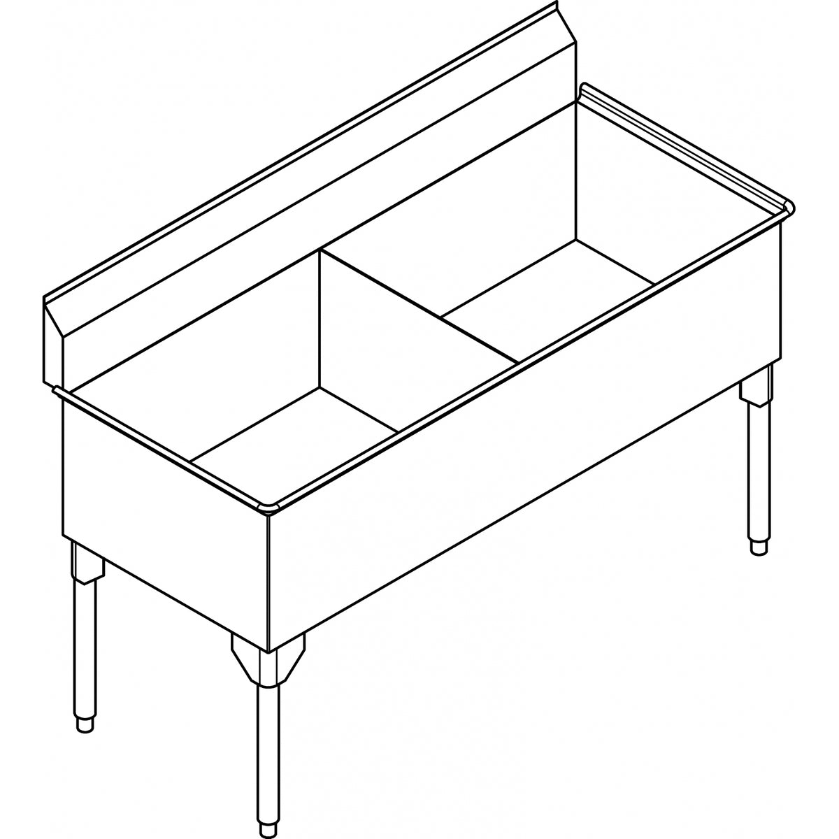 Franke Commercial scullery sink SDL2448-1