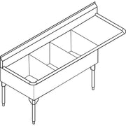 Franke Commercial scullery sink STL2454R-1