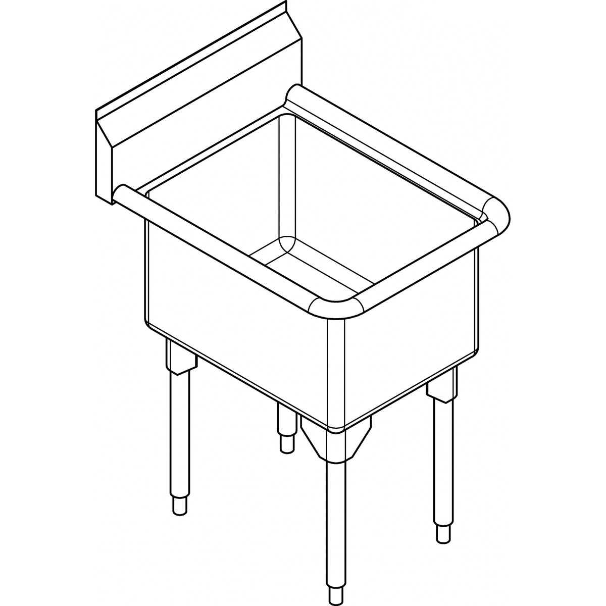 Franke Commercial scullery sink RSL2418-1