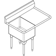 Franke Commercial scullery sink RSL2424R-1