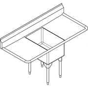 Franke Commercial scullery sink RSL2424LR-1