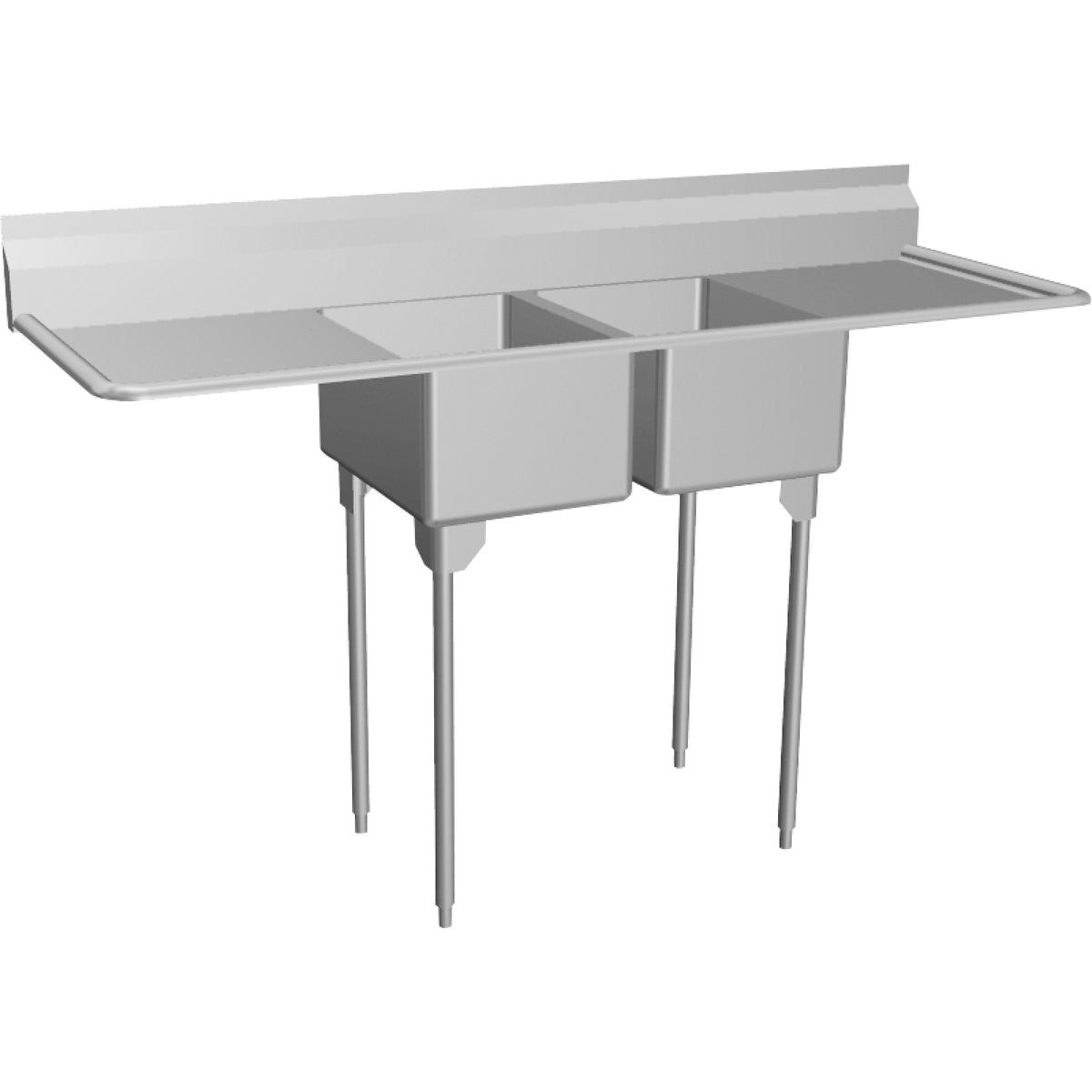 Franke Commercial scullery sink RDL2436LR-1