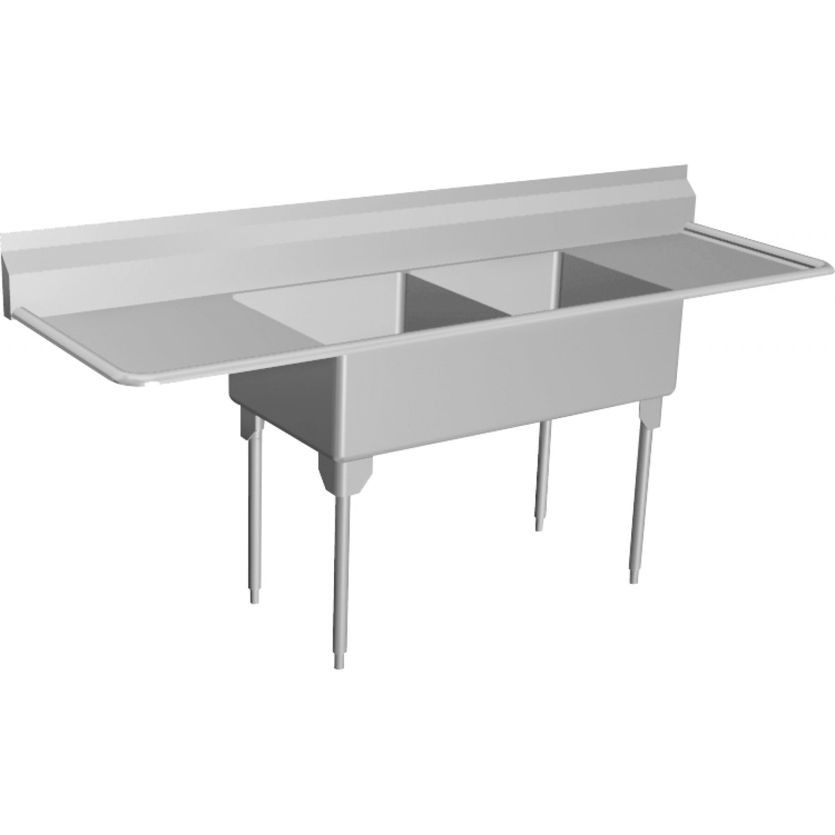 Franke Commercial scullery sink WDL2448LR-1