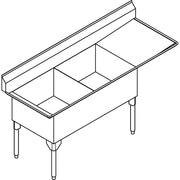 Franke Commercial scullery sink SDL2436R-1