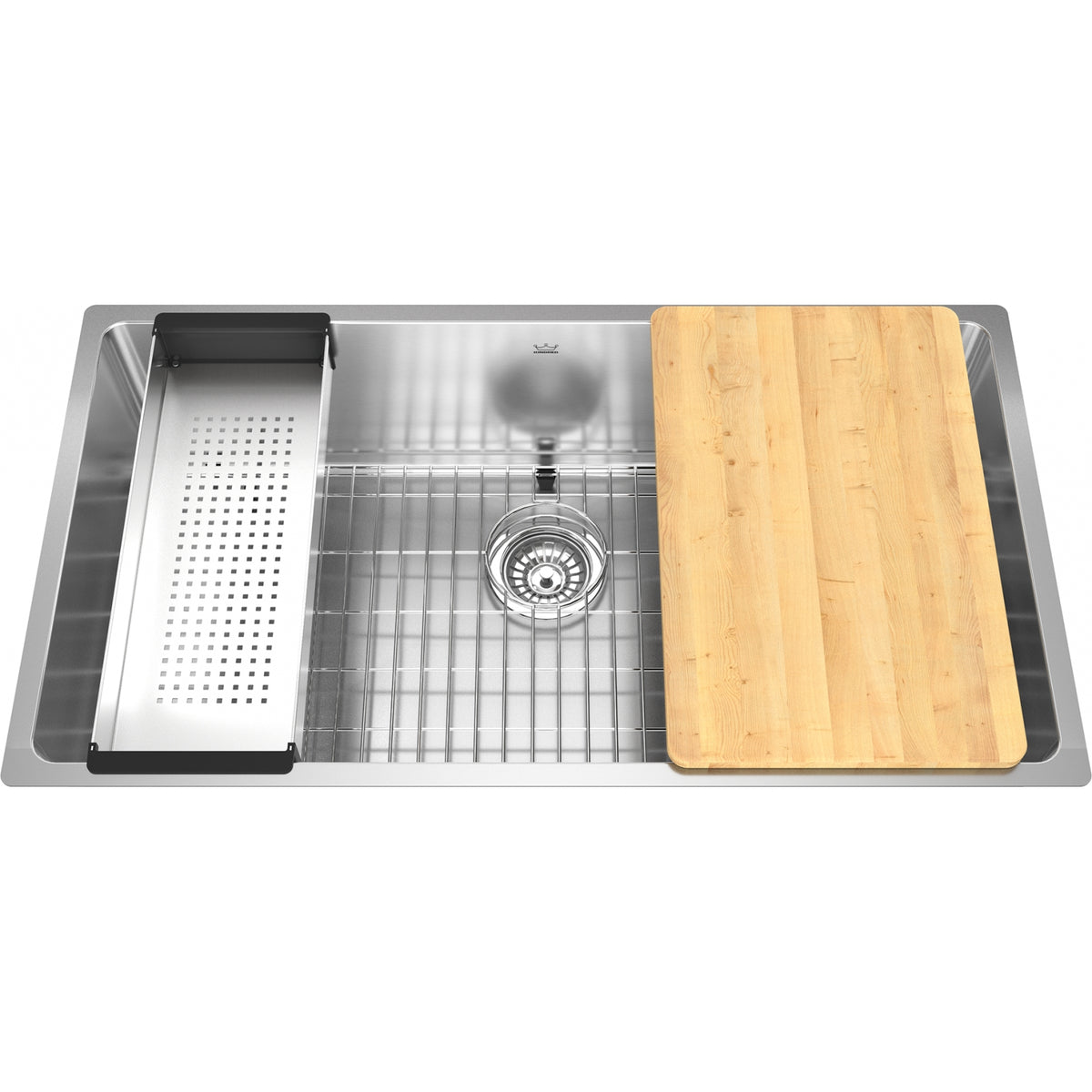 Kindred Brookmore 32.5" undermount stainless steel kitchen sink BSU1832-9-WKC