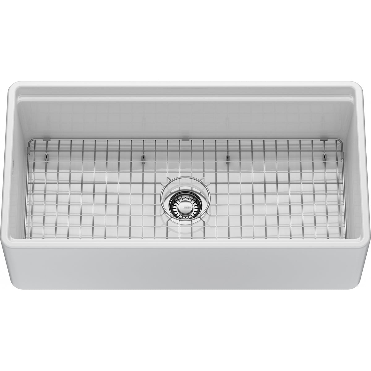 Franke Kitchen 36" apron front fireclay kitchen sink EPK71036-GWH-WKC
