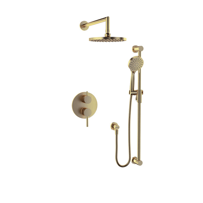Baril ZIP B66 Complete Pressure-Balanced Shower Kit PRO-2805-66 in Warm Gold