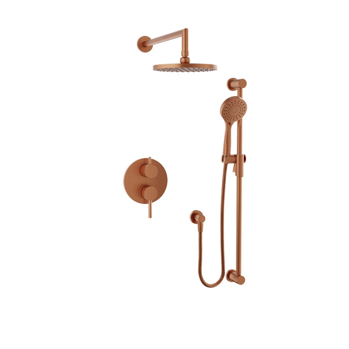 Baril ZIP B66 Complete Pressure-Balanced Shower Kit PRO-2805-66 in Satin Copper