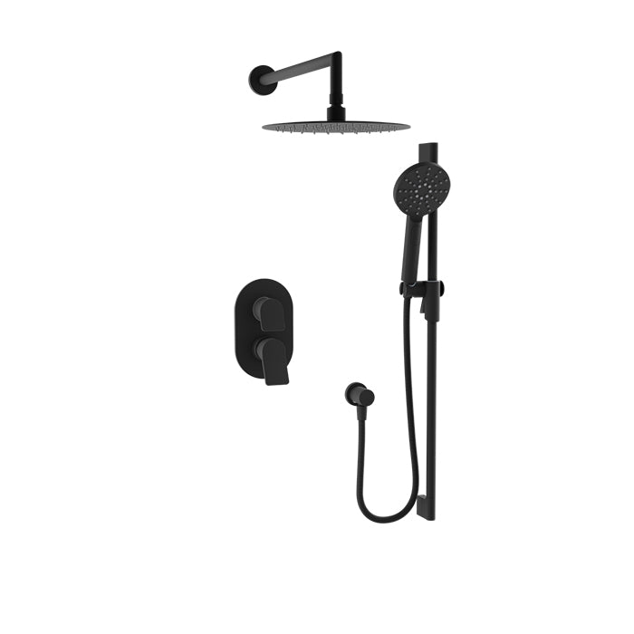 Baril PROFILE B46 Complete Pressure-Balanced Shower Kit PRO-2815-46 in Matte Black