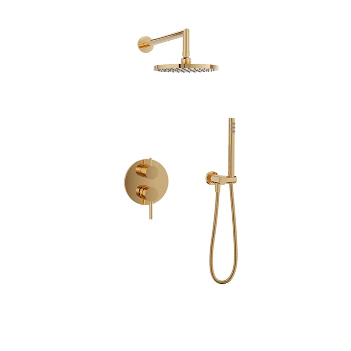 Baril ZIP B66 Complete Pressure-Balanced Shower Kit PRO-2896-66 in Gold
