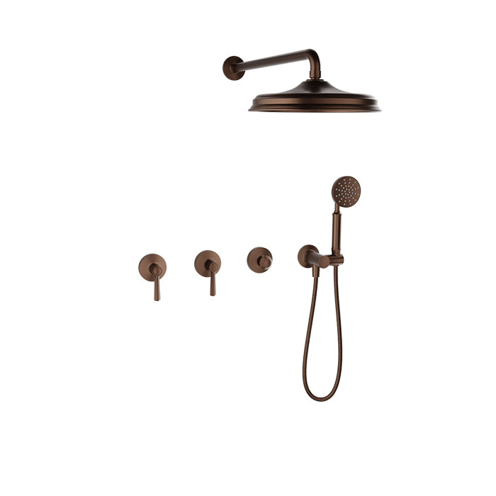 Baril BEAUMONT B20 Complete Thermostatic Shower Kit PRO-3304-20 in Venetian Bronze