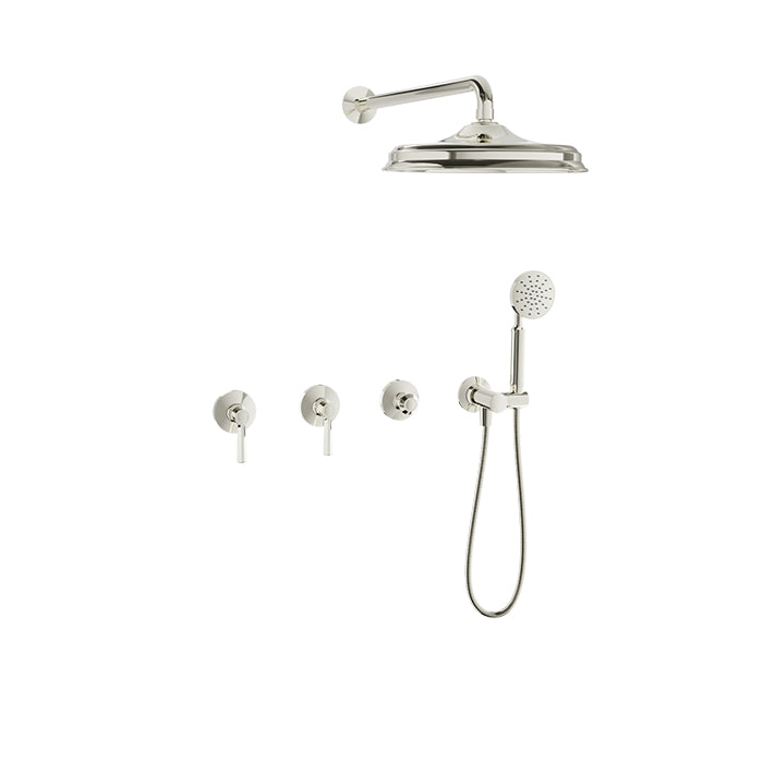 Baril BEAUMONT B20 Complete Thermostatic Shower Kit PRO-3304-20 in Polished Nickel
