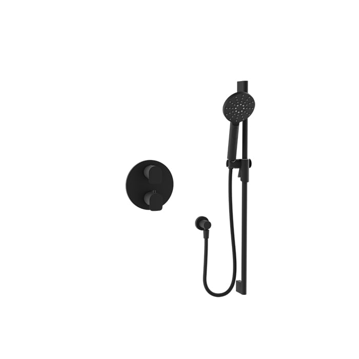 Baril SENS B45 Complete Thermostatic Pressure-Balanced Shower Kit PRO-4151-45 in Matte Black