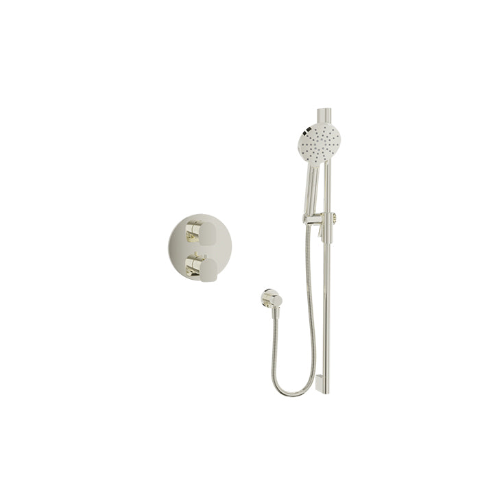 Baril SENS B45 Complete Thermostatic Pressure-Balanced Shower Kit PRO-4151-45 in Polished Nickel