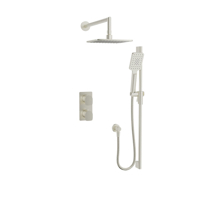 Baril PETITE B04 Complete Thermostatic Pressure-Balanced Shower Kit PRO-4206-04 in Brushed Nickel