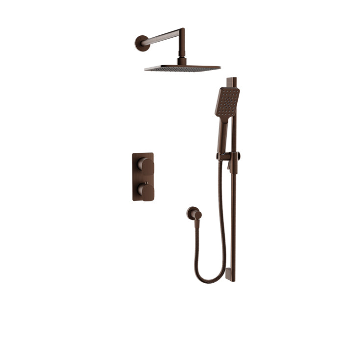 Baril PETITE B04 Complete Thermostatic Pressure-Balanced Shower Kit PRO-4206-04 in Venetian Bronze