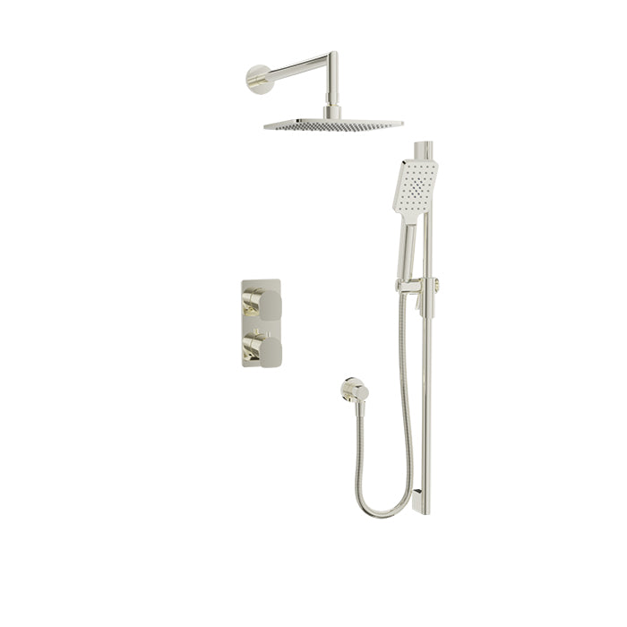 Baril PETITE B04 Complete Thermostatic Pressure-Balanced Shower Kit PRO-4206-04 in Polished Nickel