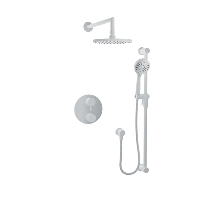 Baril ZIP B66 Complete Thermostatic Pressure-Balanced Shower Kit PRO-4208-66 in White