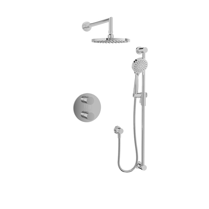 Baril ZIP B66 Complete Thermostatic Pressure-Balanced Shower Kit PRO-4208-66 – Chrome photo (photo shows Chrome; shown for finishes Baril has not photographed)