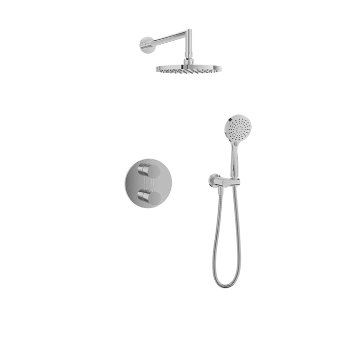 Baril ZIP B66 Complete Thermostatic Pressure-Balanced Shower Kit PRO-4298-66 in Chrome