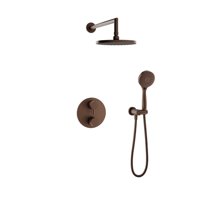 Baril ZIP B66 Complete Thermostatic Pressure-Balanced Shower Kit PRO-4298-66 in Venetian Bronze