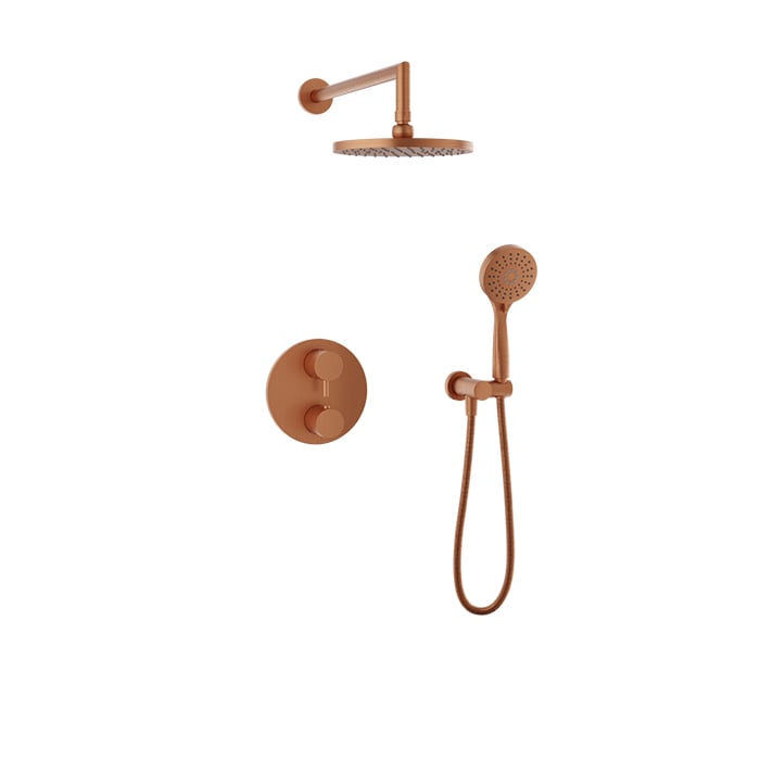 Baril ZIP B66 Complete Thermostatic Pressure-Balanced Shower Kit PRO-4298-66 in Satin Copper