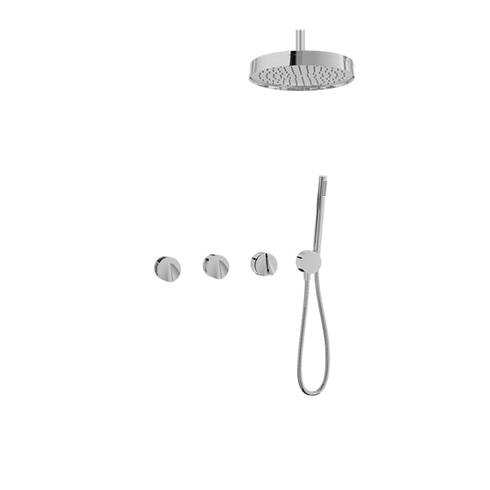 Baril FLORA B47 Complete Thermostatic Shower Kit PRR-3302-47 – Chrome photo (photo shows Chrome; shown for finishes Baril has not photographed)