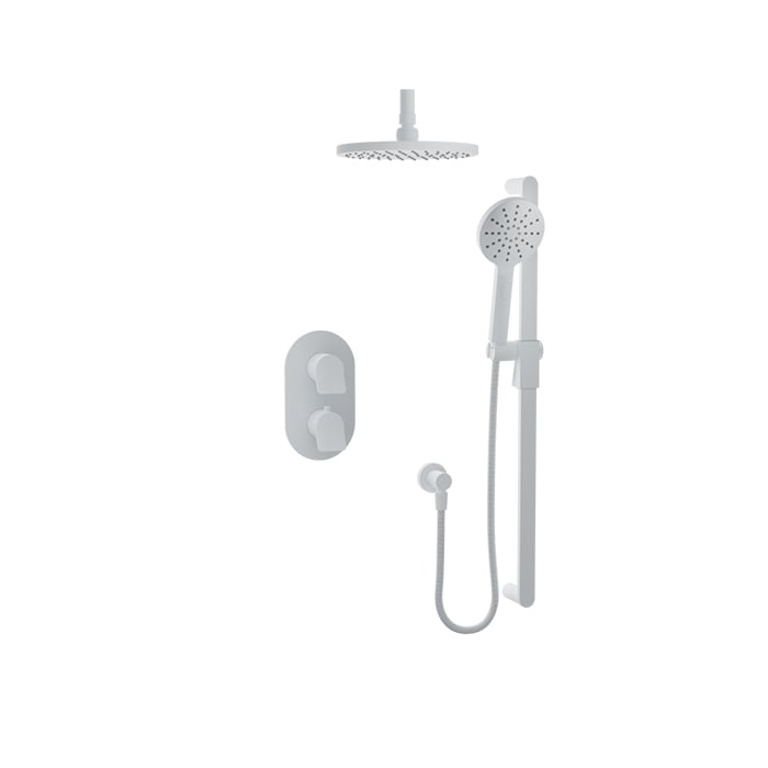 Baril PROFILE B46 Complete Thermostatic Pressure-Balanced Shower Kit PRR-4207-46 in White