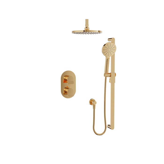 Baril PROFILE B46 Complete Thermostatic Pressure-Balanced Shower Kit PRR-4207-46 in Gold
