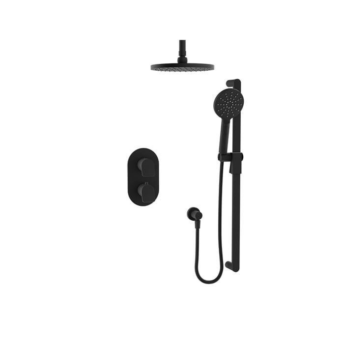 Baril PROFILE B46 Complete Thermostatic Pressure-Balanced Shower Kit PRR-4207-46 in Matte Black