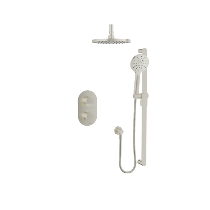 Baril PROFILE B46 Complete Thermostatic Pressure-Balanced Shower Kit PRR-4207-46 in Brushed Nickel