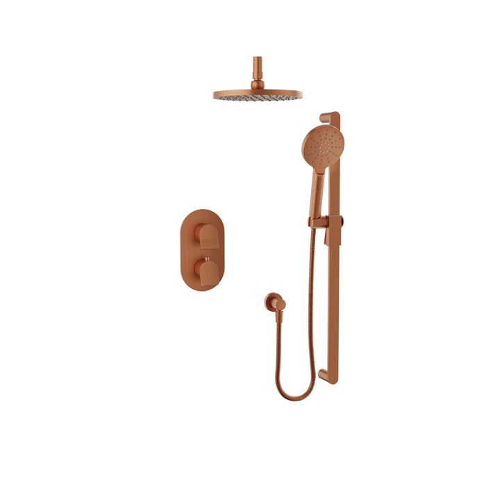 Baril PROFILE B46 Complete Thermostatic Pressure-Balanced Shower Kit PRR-4207-46 in Satin Copper