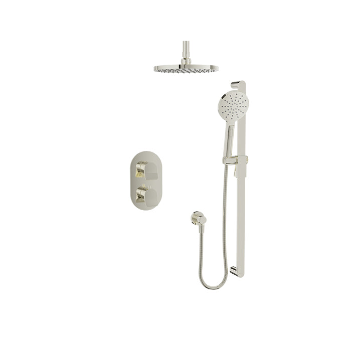 Baril PROFILE B46 Complete Thermostatic Pressure-Balanced Shower Kit PRR-4207-46 in Polished Nickel