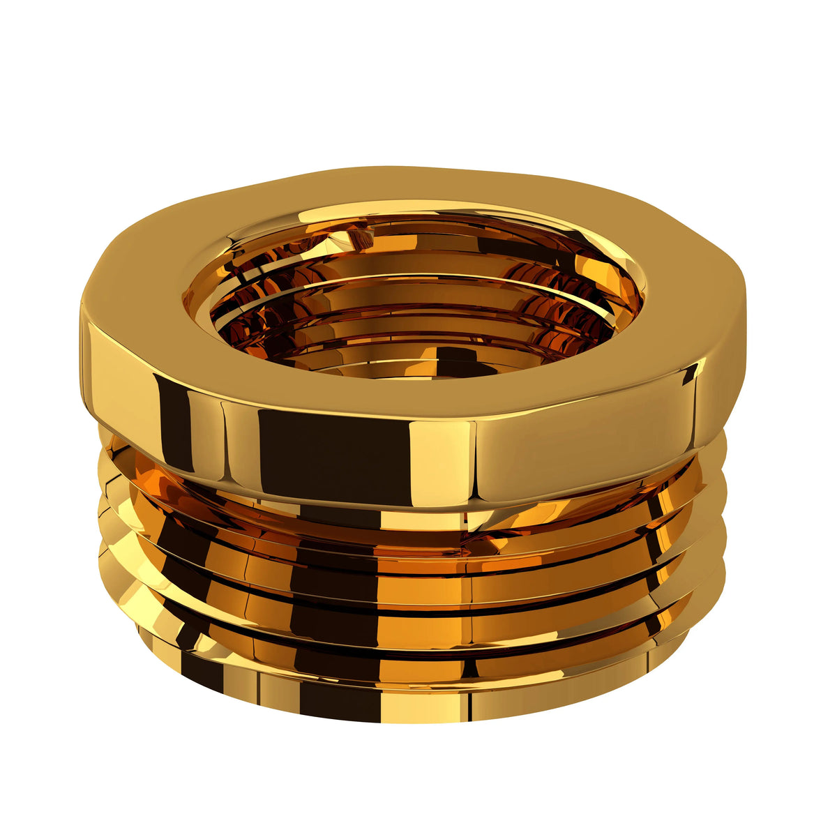 Perrin & Rowe 3/4"M X 1/2"F Adaptor U.5379 - Unlacquered Brass