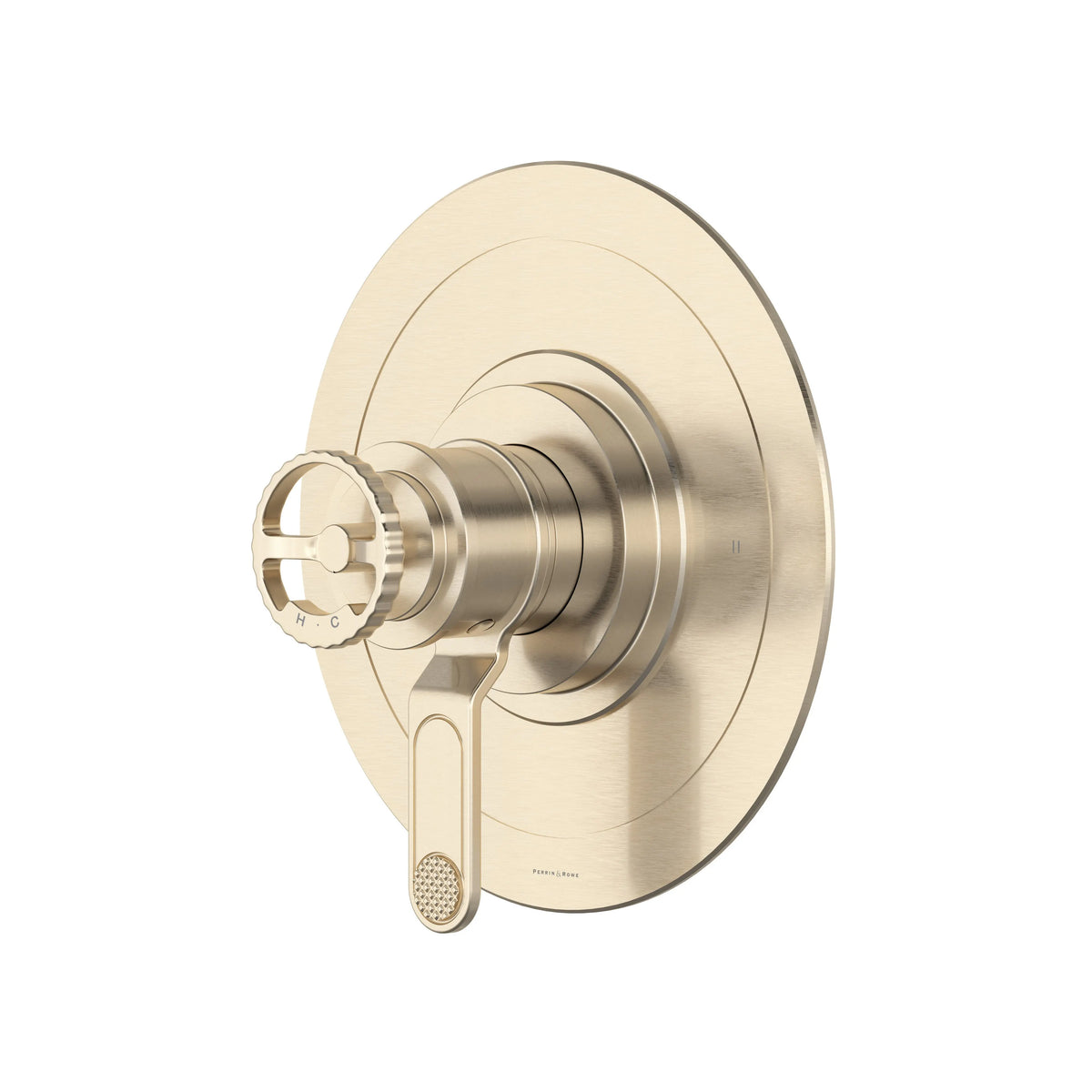 Perrin & Rowe Armstrong 1/2" Therm & Pressure Balance Trim With 2 Functions U.TAR44W1IW - Satin Nickel