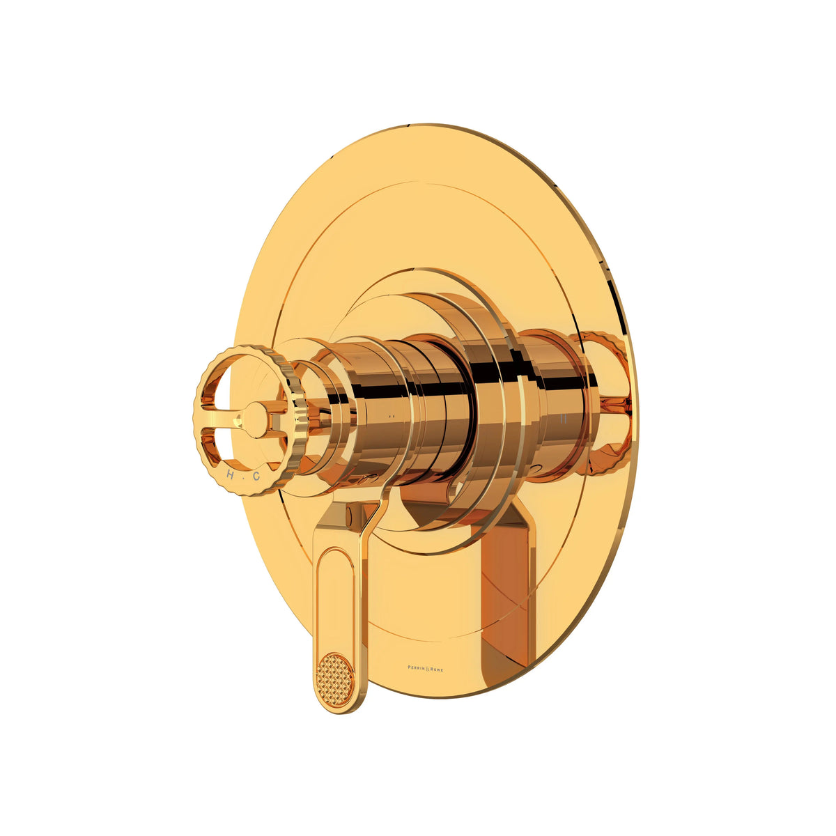Perrin & Rowe Armstrong 1/2" Therm & Pressure Balance Trim With 2 Functions U.TAR44W1IW - English Gold
