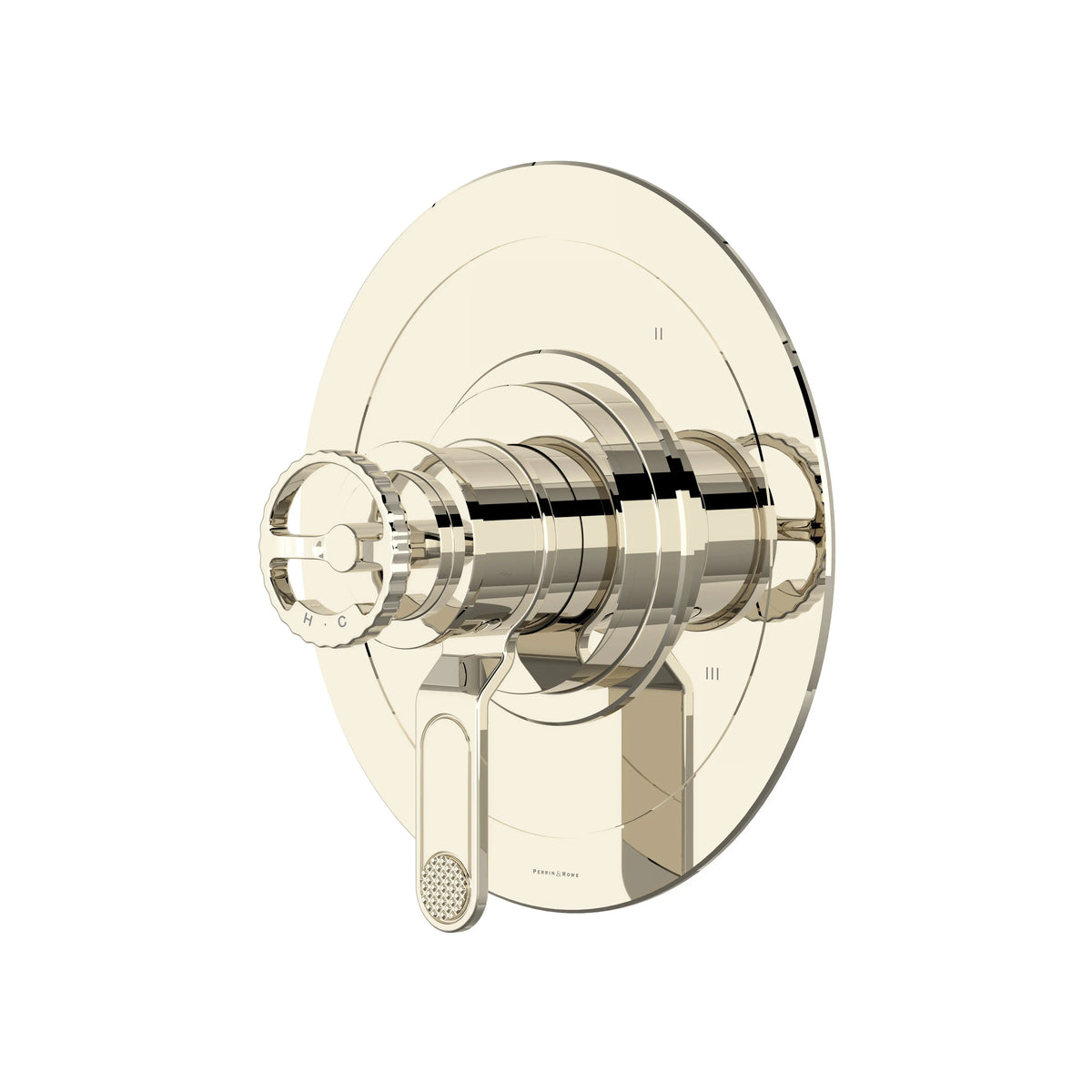 Perrin & Rowe Armstrong 1/2" Therm & Pressure Balance Trim With 3 Functions U.TAR47W1IW - Polished Nickel