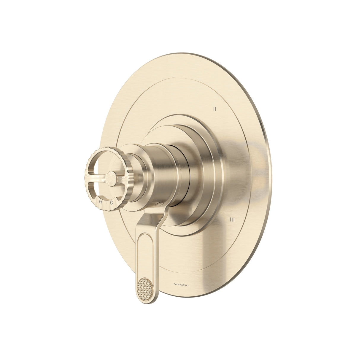 Perrin & Rowe Armstrong 1/2" Therm & Pressure Balance Trim With 3 Functions U.TAR47W1IW - Satin Nickel