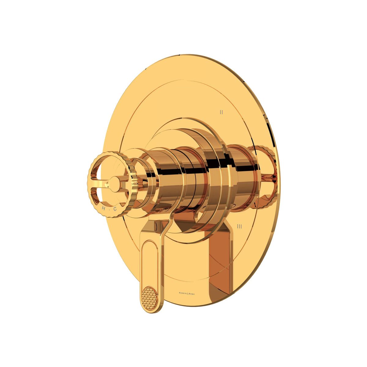 Perrin & Rowe Armstrong 1/2" Therm & Pressure Balance Trim With 3 Functions U.TAR47W1IW - English Gold