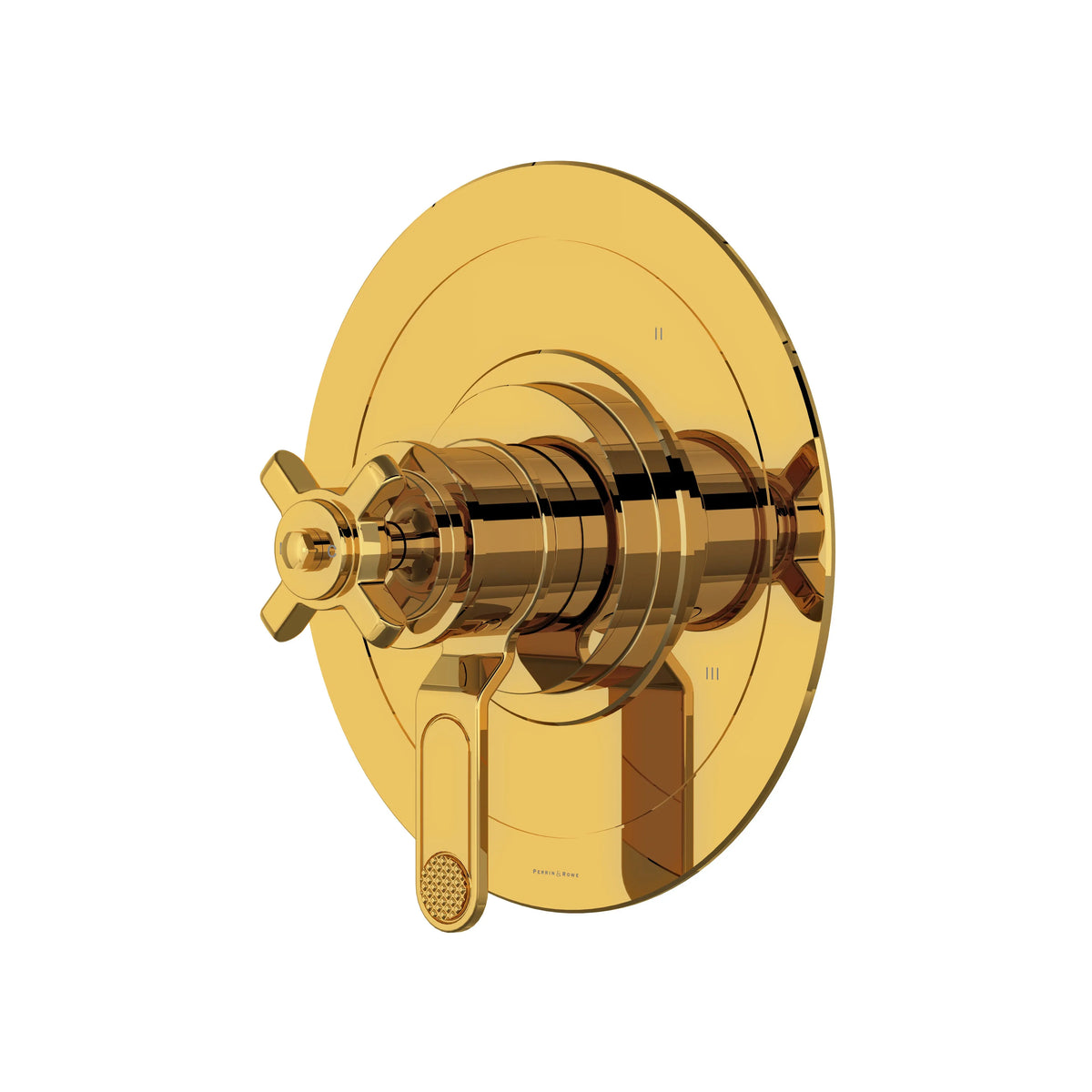 Perrin & Rowe Armstrong 1/2" Therm & Pressure Balance Trim With 5 Functions U.TAR45W1XM - Unlacquered Brass