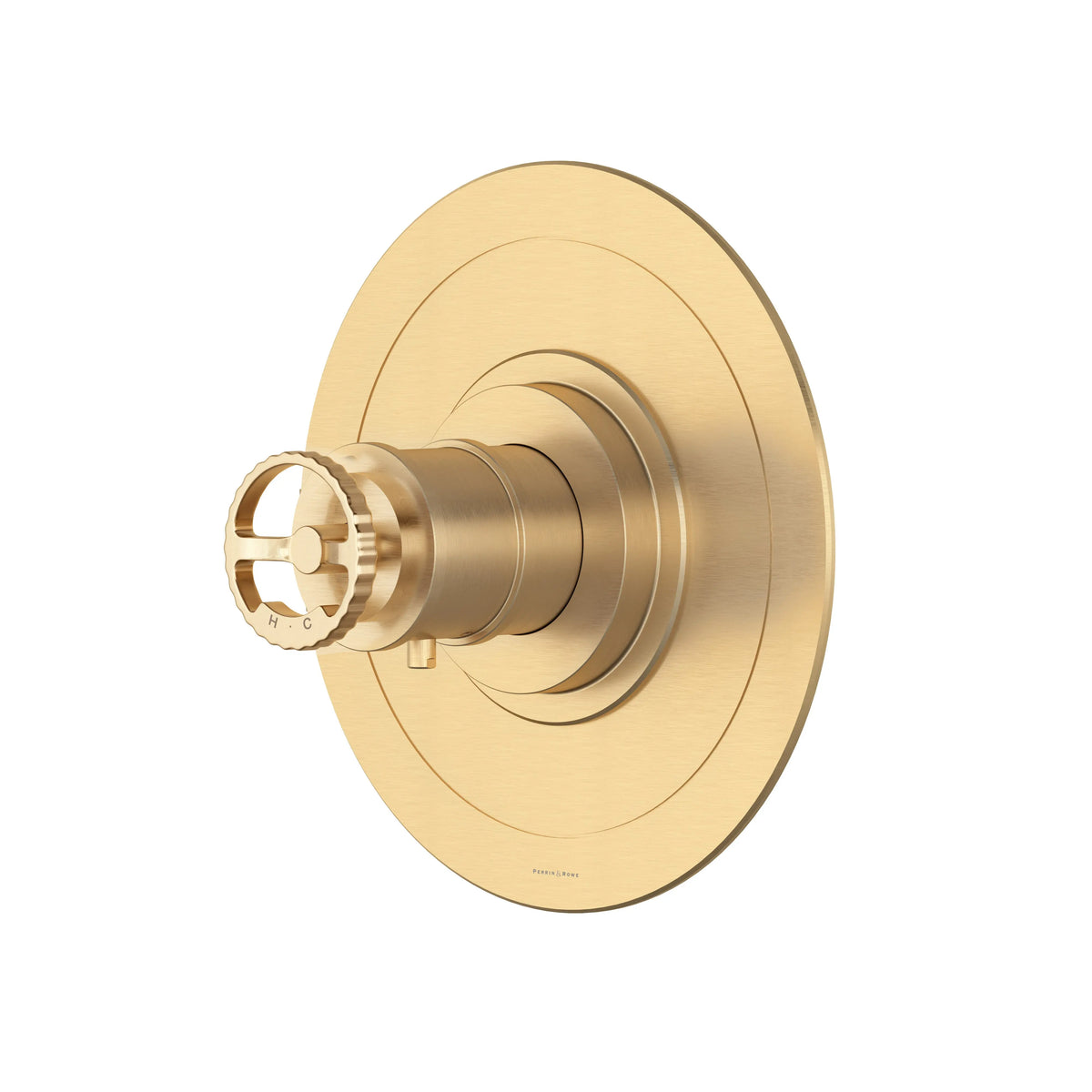 Perrin & Rowe Armstrong 3/4" Thermostatic Trim Without Volume Control U.TAR13W1IW - Satin English Gold