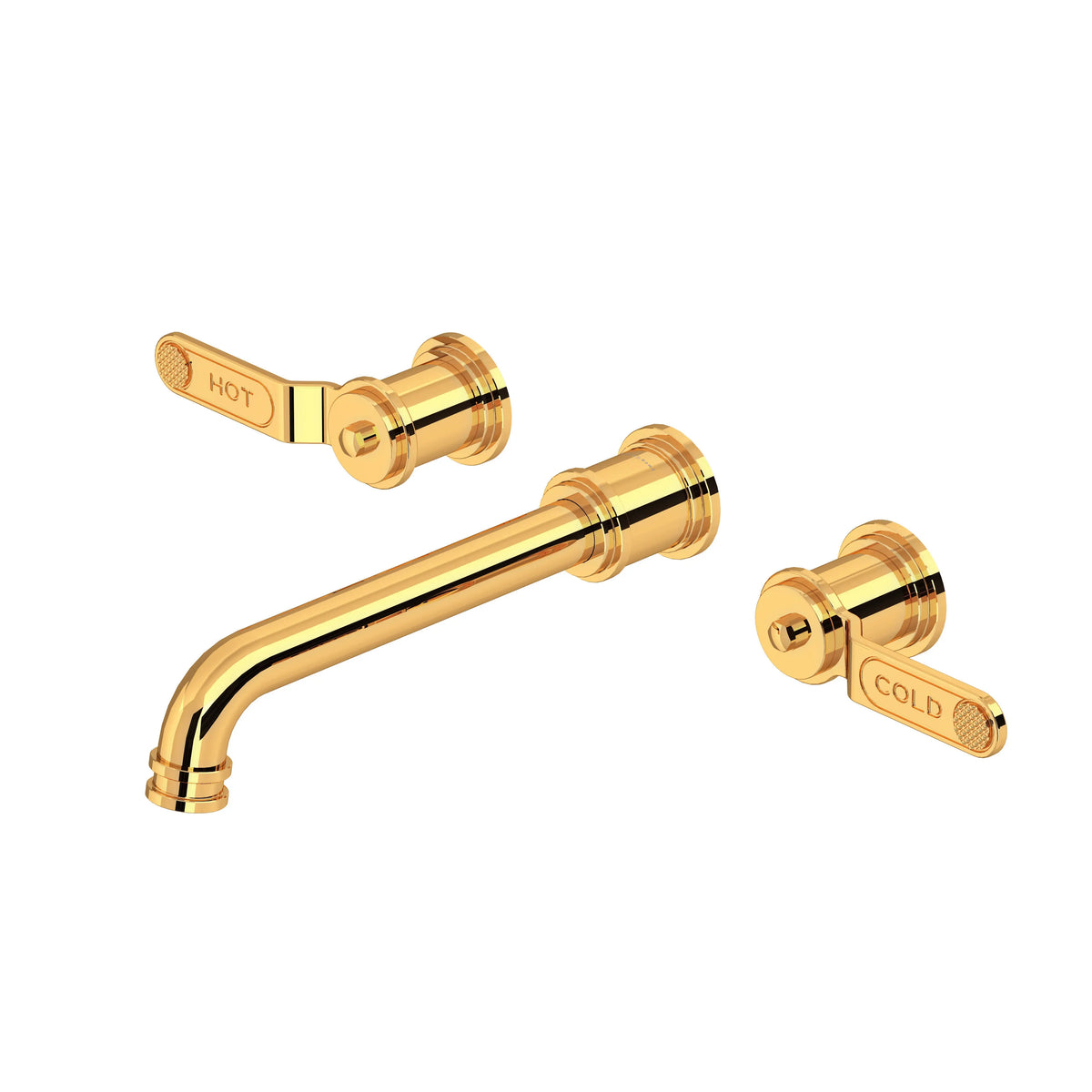 Perrin & Rowe Armstrong Wall Mount Lavatory Faucet Trim U.TAR08W3HT - English Gold