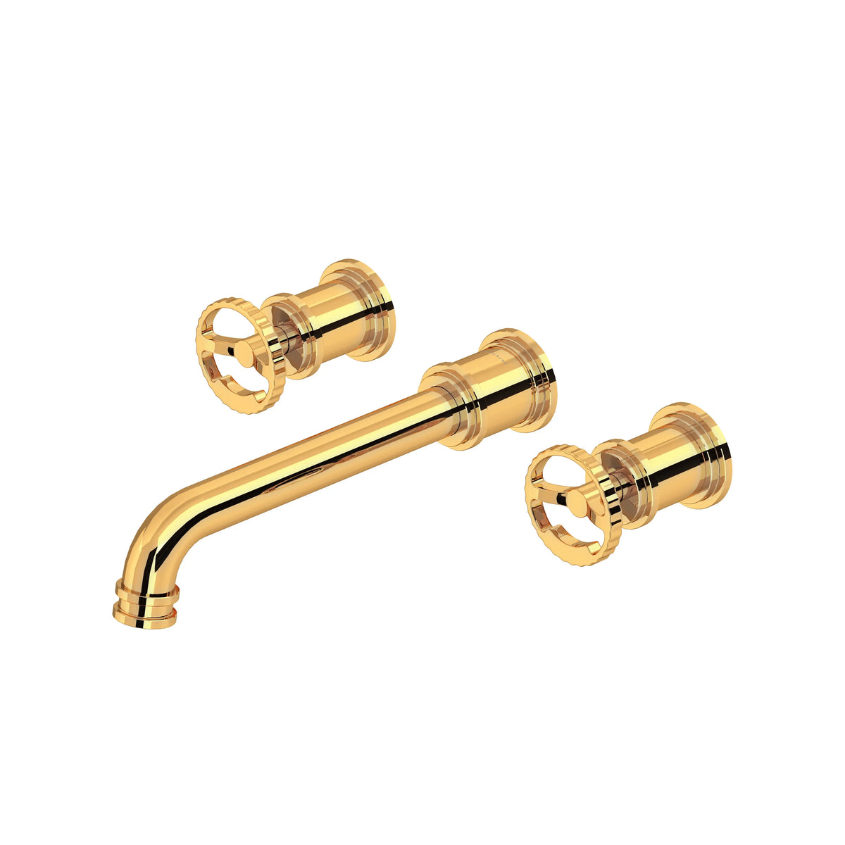 Perrin & Rowe Armstrong Wall Mount Lavatory Faucet Trim U.TAR08W3IW - English Gold