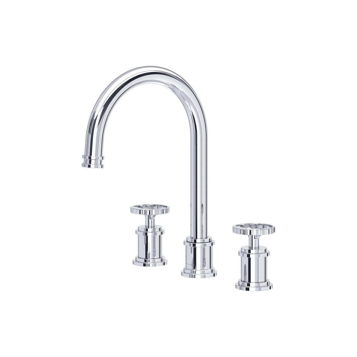 Perrin & Rowe Armstrong Widespread Lavatory Faucet With C-Spout U.AR08D3IW - Polished Chrome