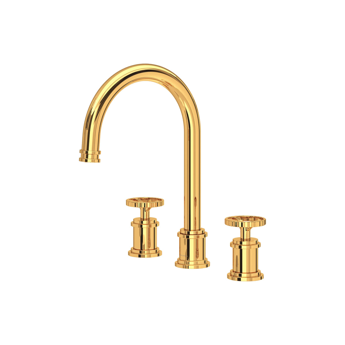 Perrin & Rowe Armstrong Widespread Lavatory Faucet With C-Spout U.AR08D3IW - English Gold